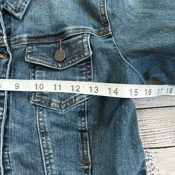 Kut from the Kloth Blue Denim Jacket - Picture 6 of 7